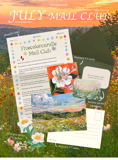 Fivecolorcandle Mail Club July 2026 - After the Rain